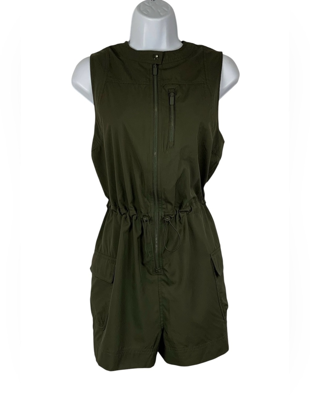 Stretchtech Women’s Olive Jumpsuit Romper
